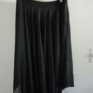 Topshop Black A-Line Skirt